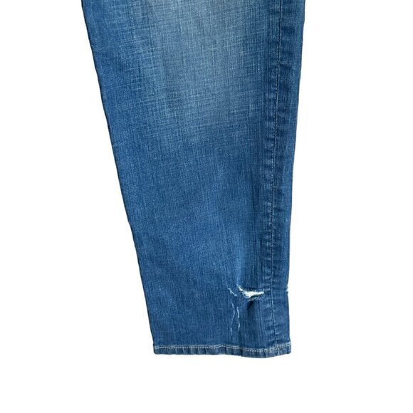 Anthropologie Holding Horses Straight Cropped Boyfriend Distressed Jeans Size 28 - Picture 5 of 13